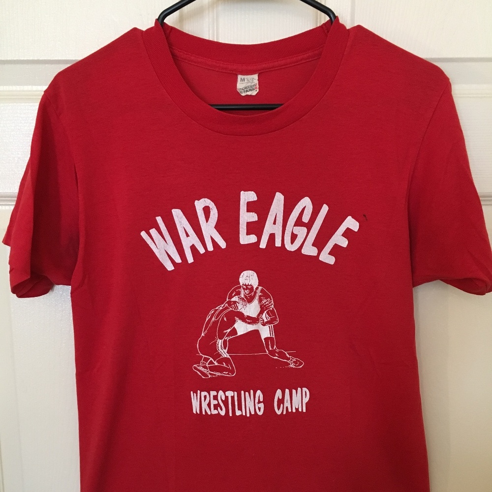 Vintage "War Eagle Wrestling Camp" t-shirt